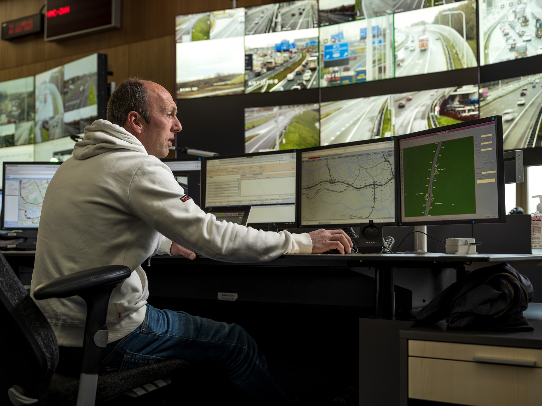 Regiodesk Verkeerscentrale in Rhoon